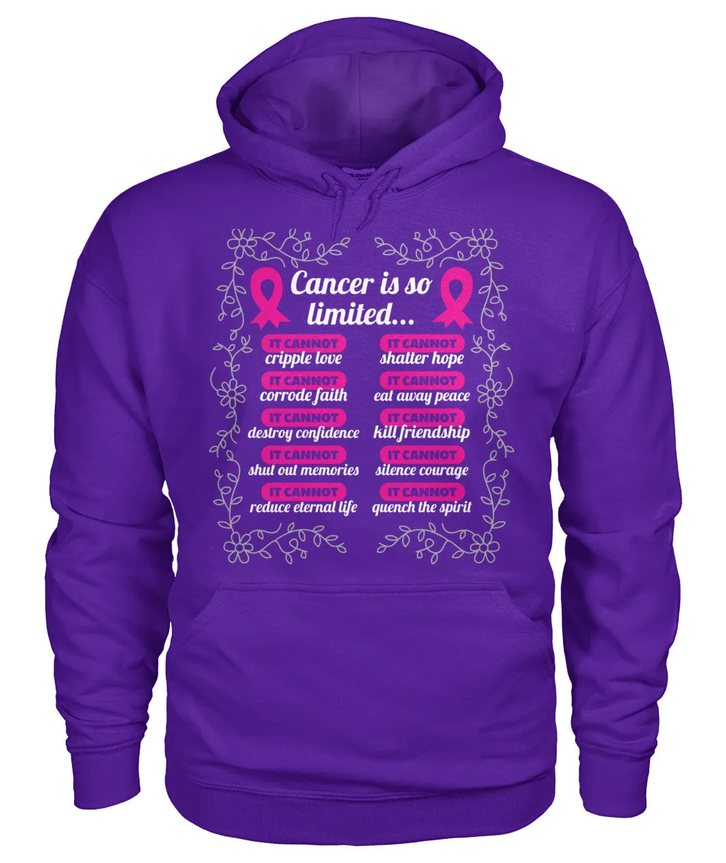 Cancer is so limited Hoodies and Sweatshirts