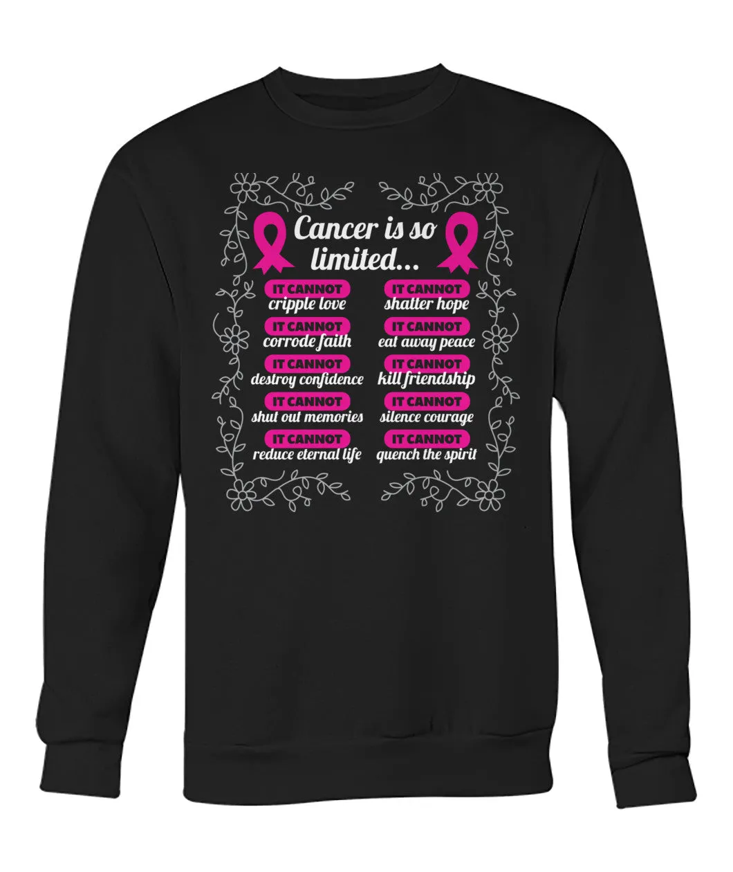 Cancer is so limited Hoodies and Sweatshirts