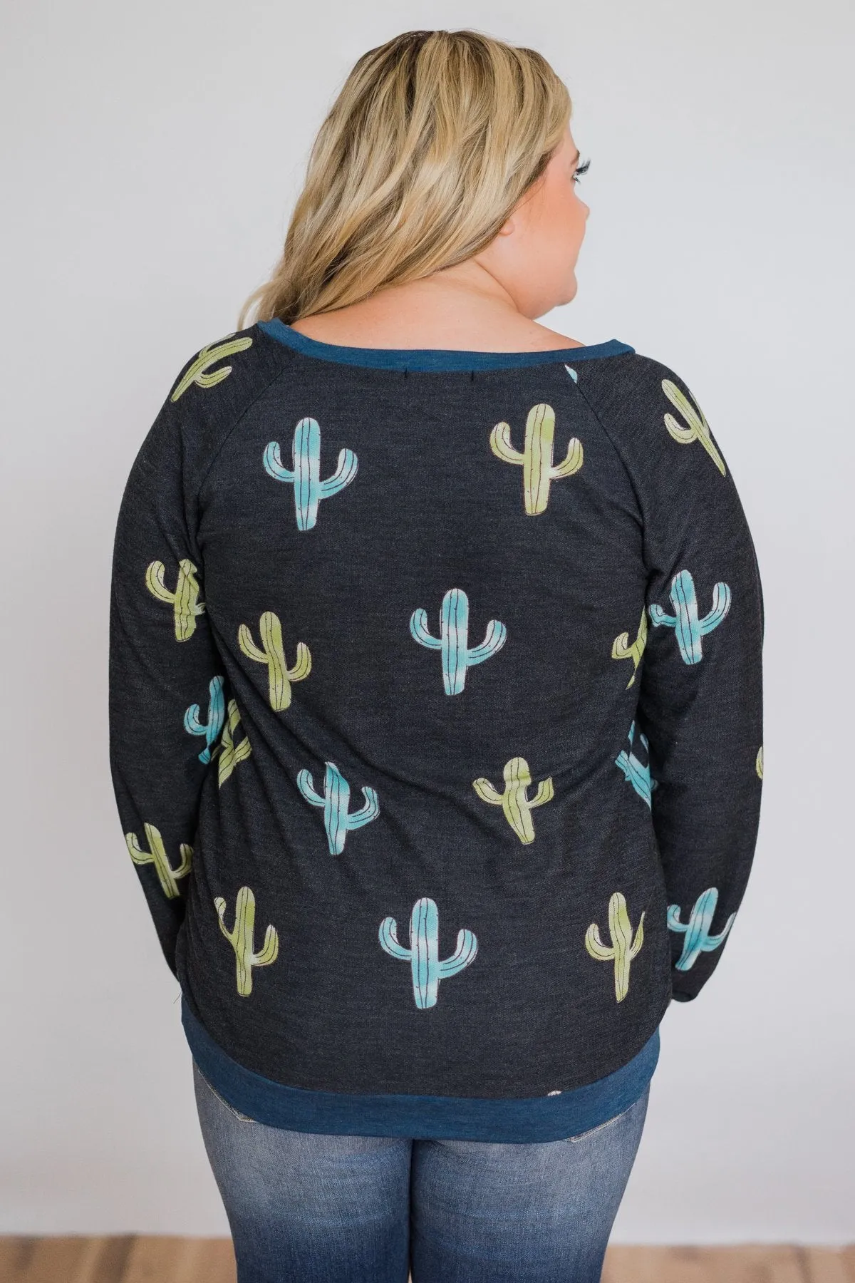 Can't Touch This Cactus Long Sleeve Top