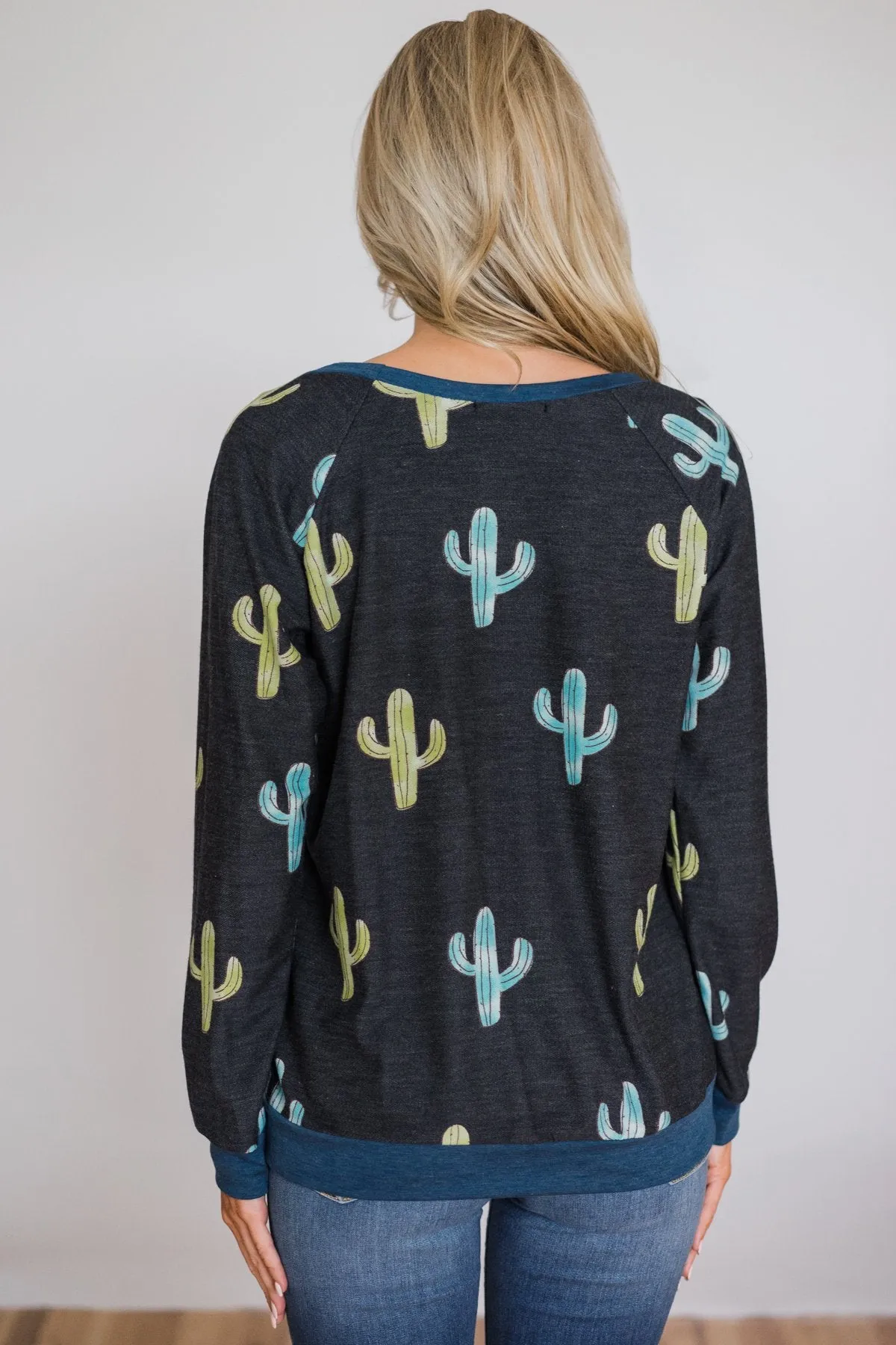 Can't Touch This Cactus Long Sleeve Top