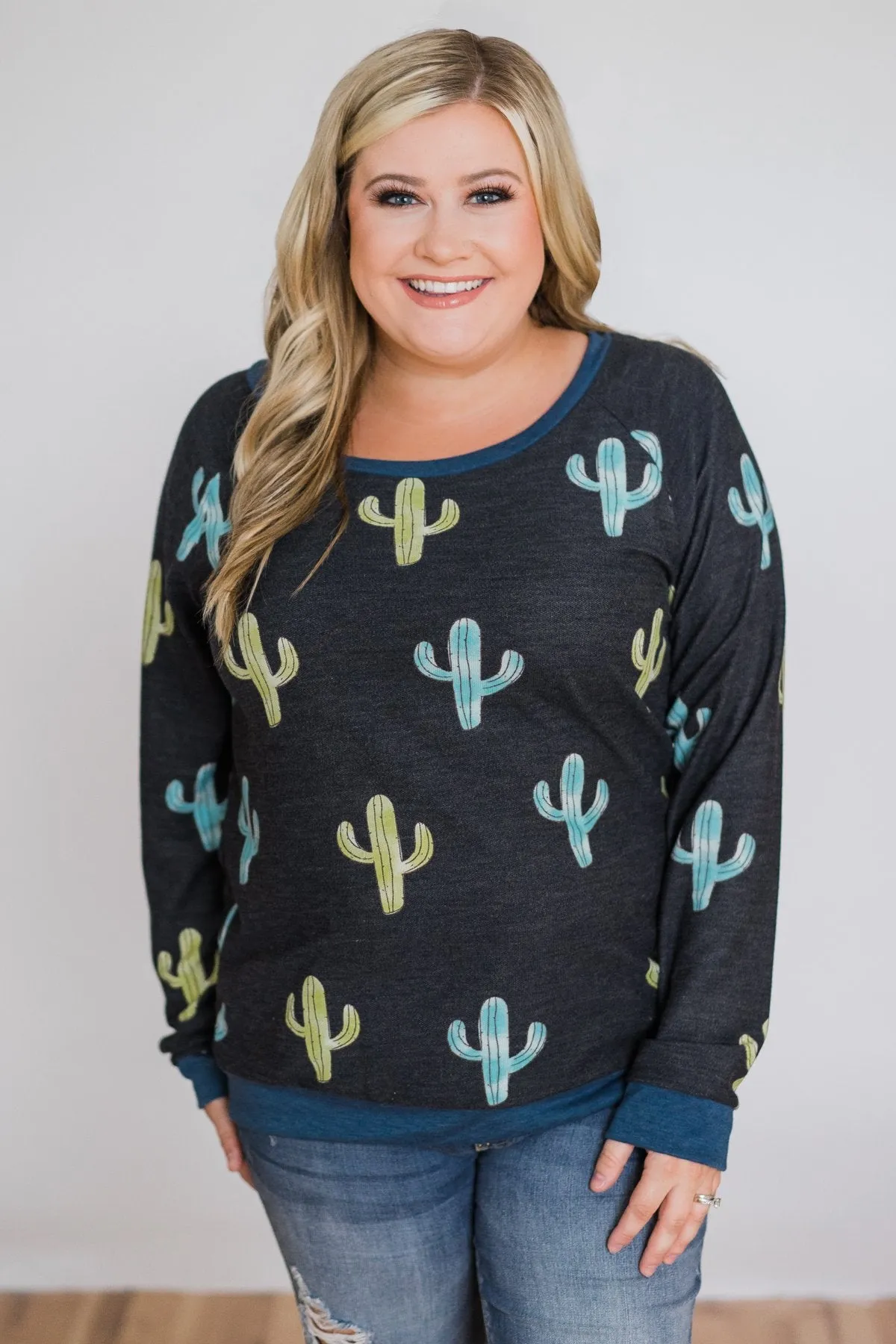 Can't Touch This Cactus Long Sleeve Top