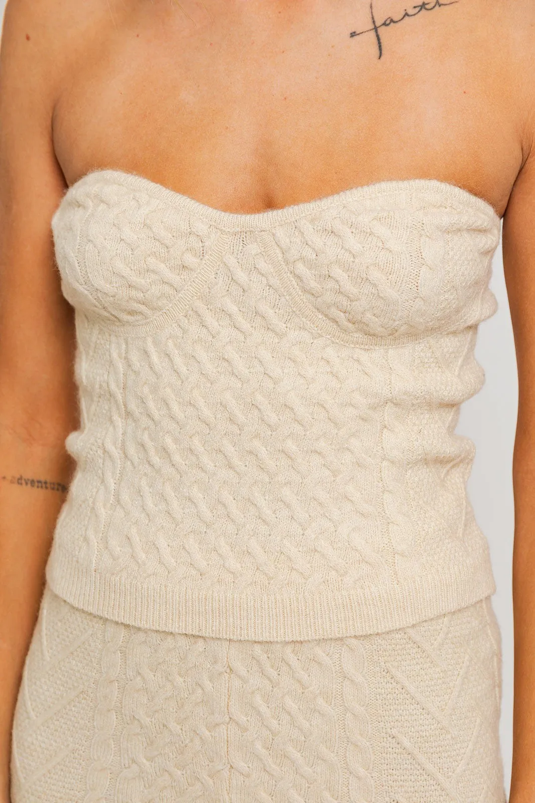 Capri Cable Knit Corset