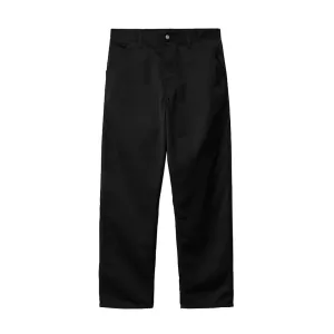CARHARTT WIP SIMPLE PANT - BLACK RINSED