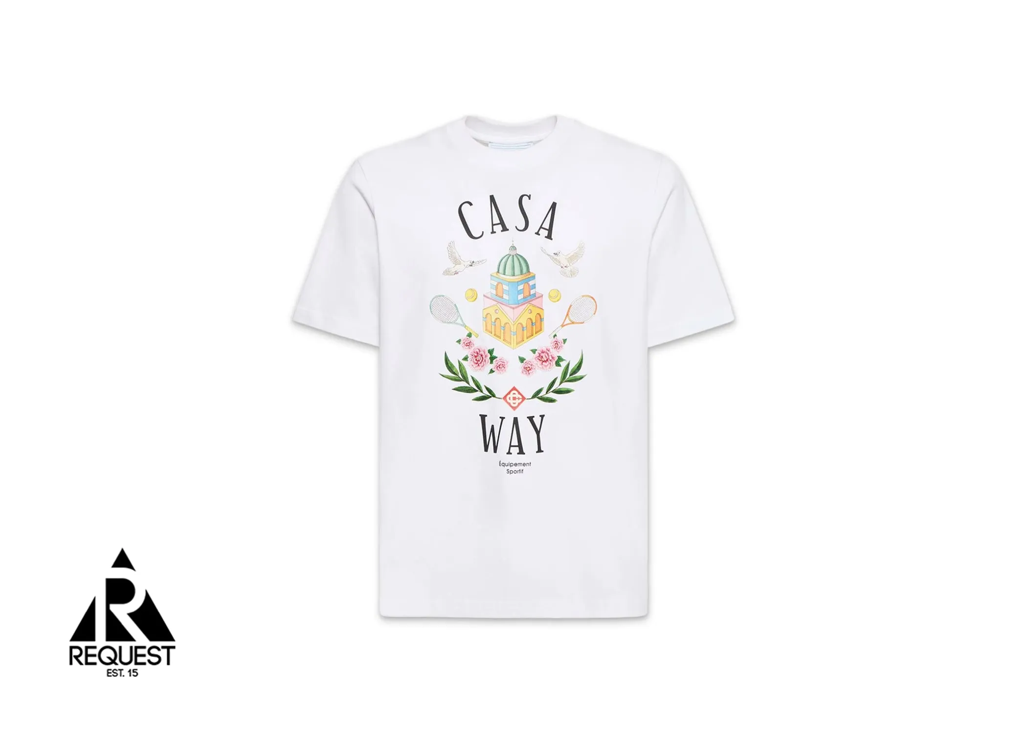 Casa Way Printed Tee "White"