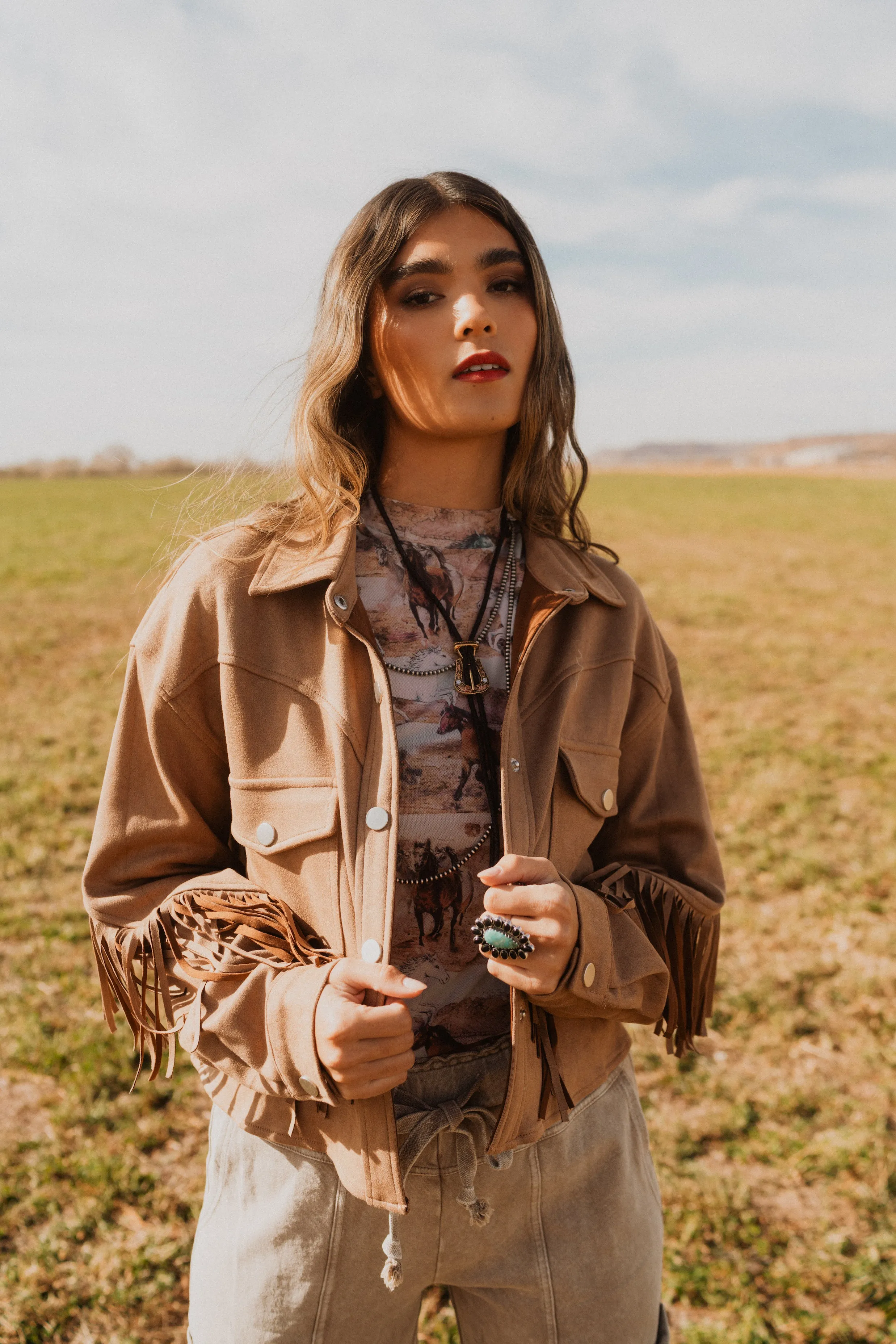 Cassie Fringe Jacket