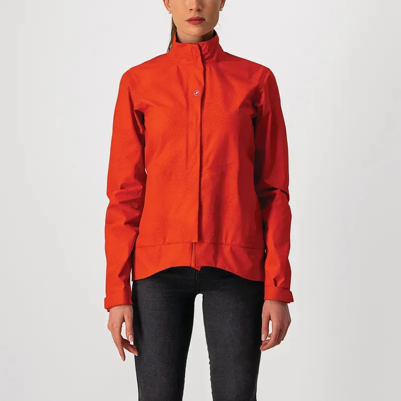 Castelli Jacket Commuter Reflex Womens Fiery Red