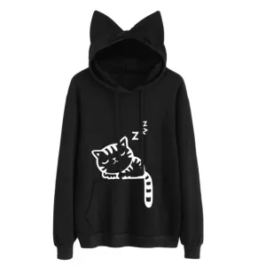 Cat Ears Long Sleeve Hoodie