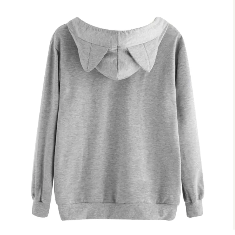 Cat Ears Long Sleeve Hoodie