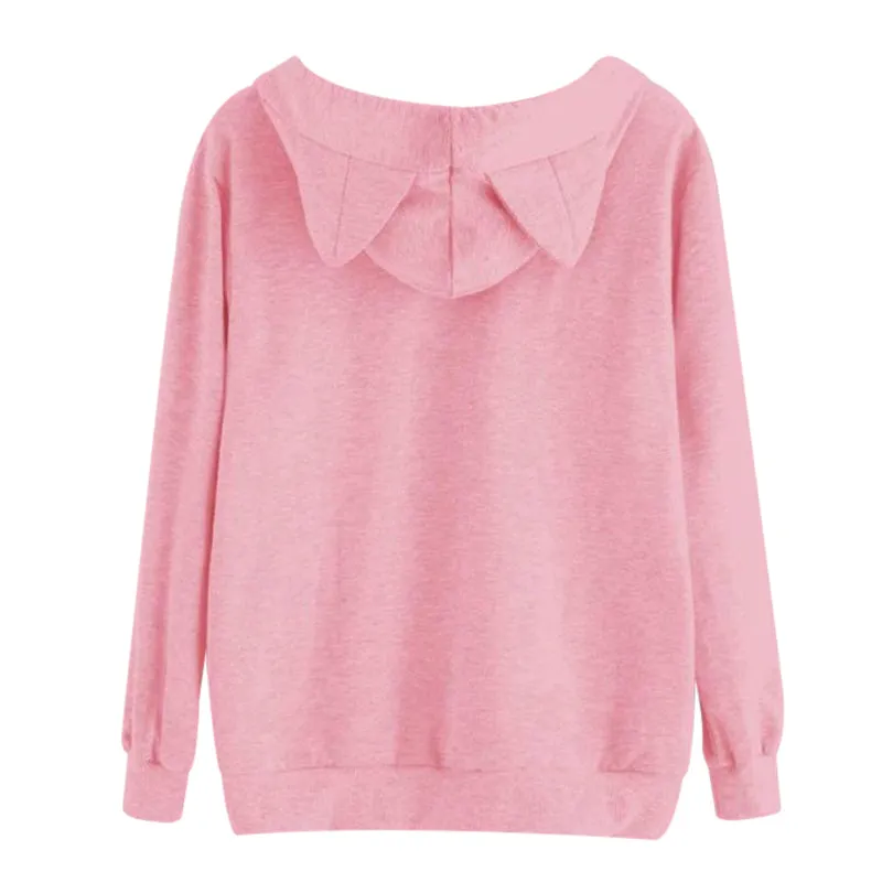Cat Ears Long Sleeve Hoodie