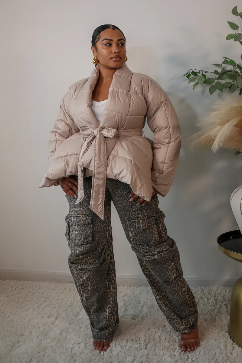 Celestial Wrap Puffer Coat