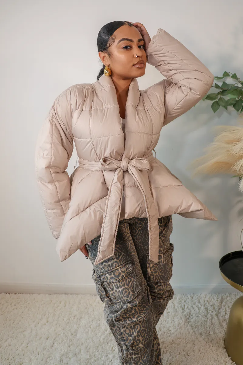 Celestial Wrap Puffer Coat