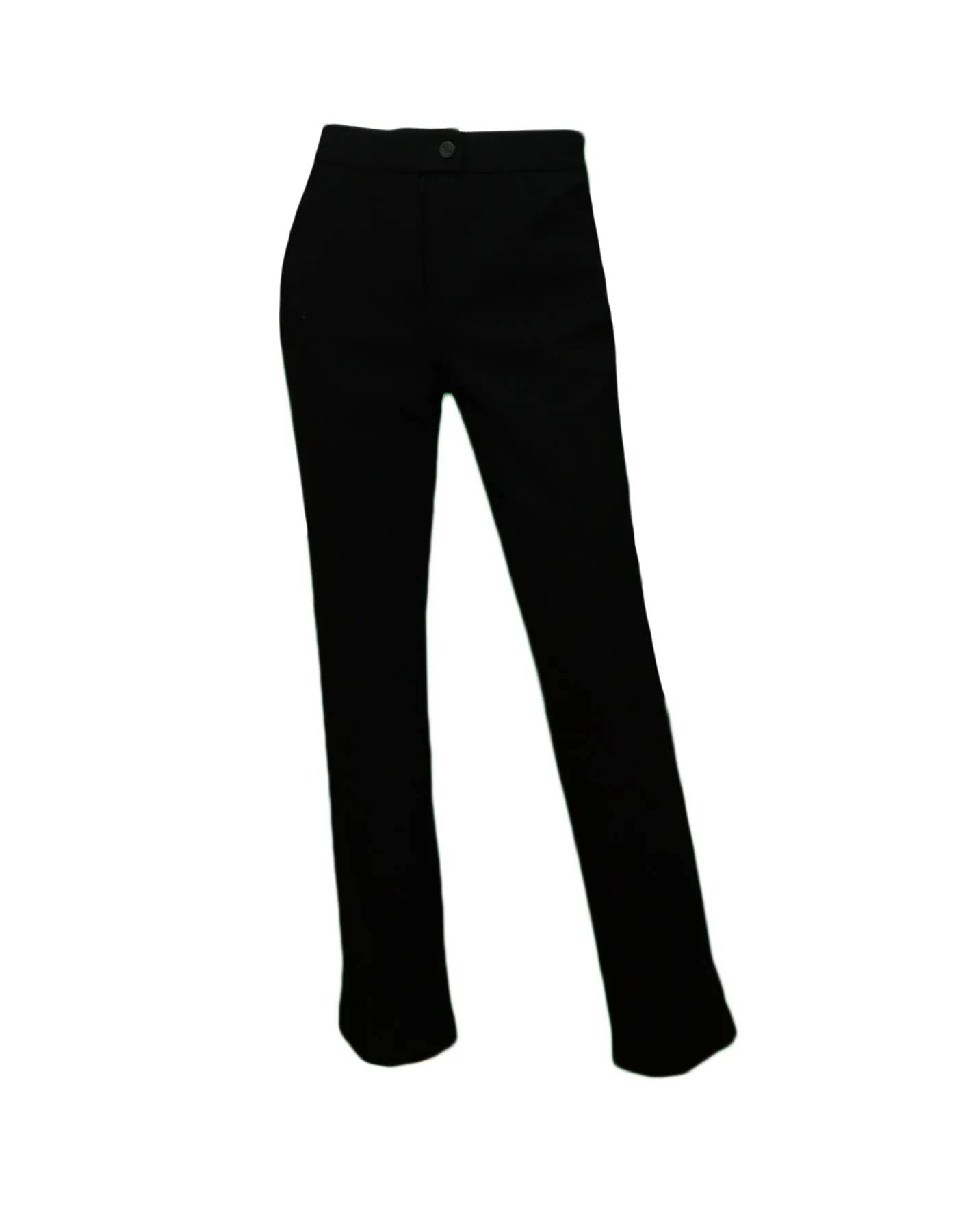 Chanel Black Wool Pants w/ Pockets sz 36