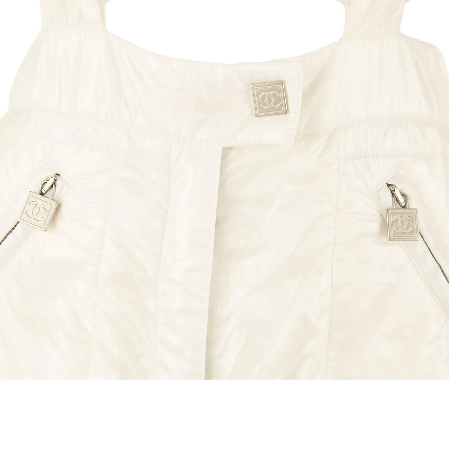 Chanel White Logo Ski Overalls
