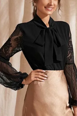 Chicindress Bow Lace Top