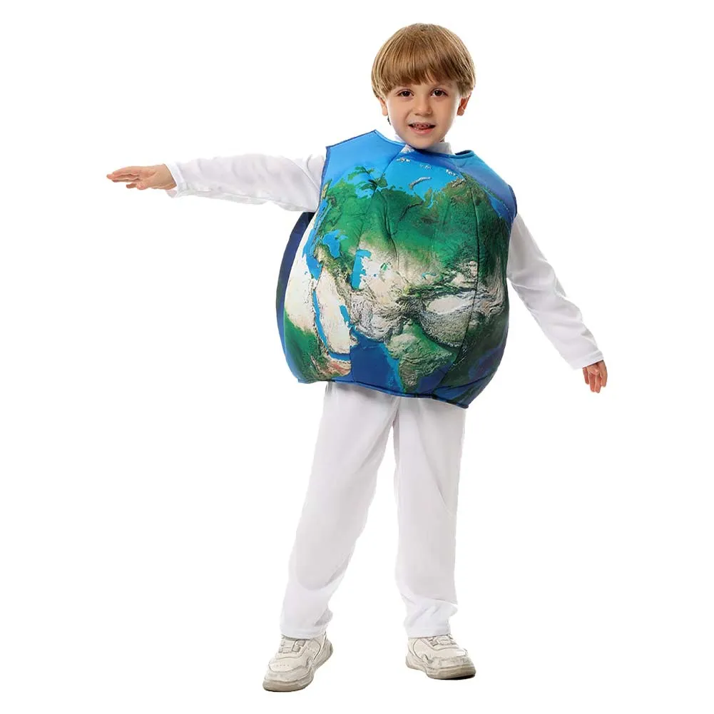Childrenswear Kids Children Globe&Aircraft Gloves Cosplay Costume Outfits Halloween Carnival Suit