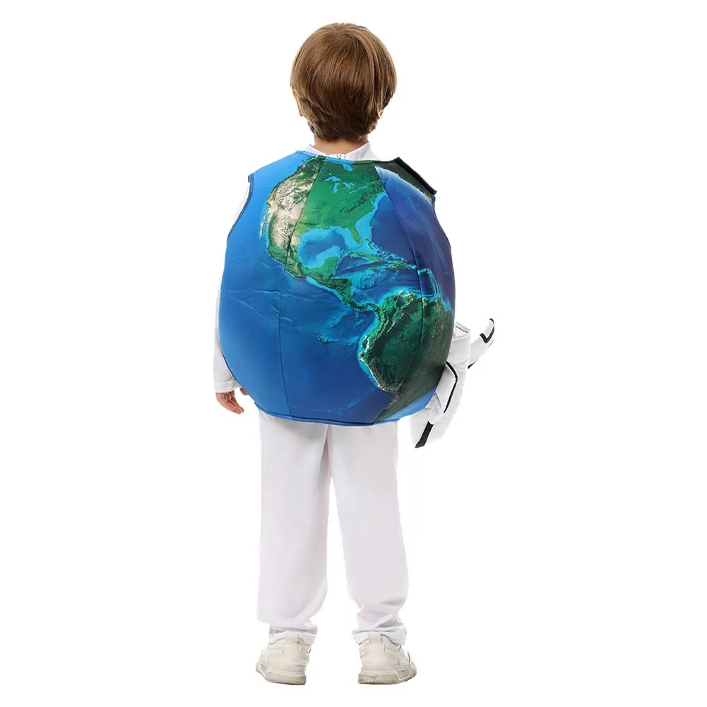 Childrenswear Kids Children Globe&Aircraft Gloves Cosplay Costume Outfits Halloween Carnival Suit