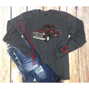 Christmas truck long sleeve