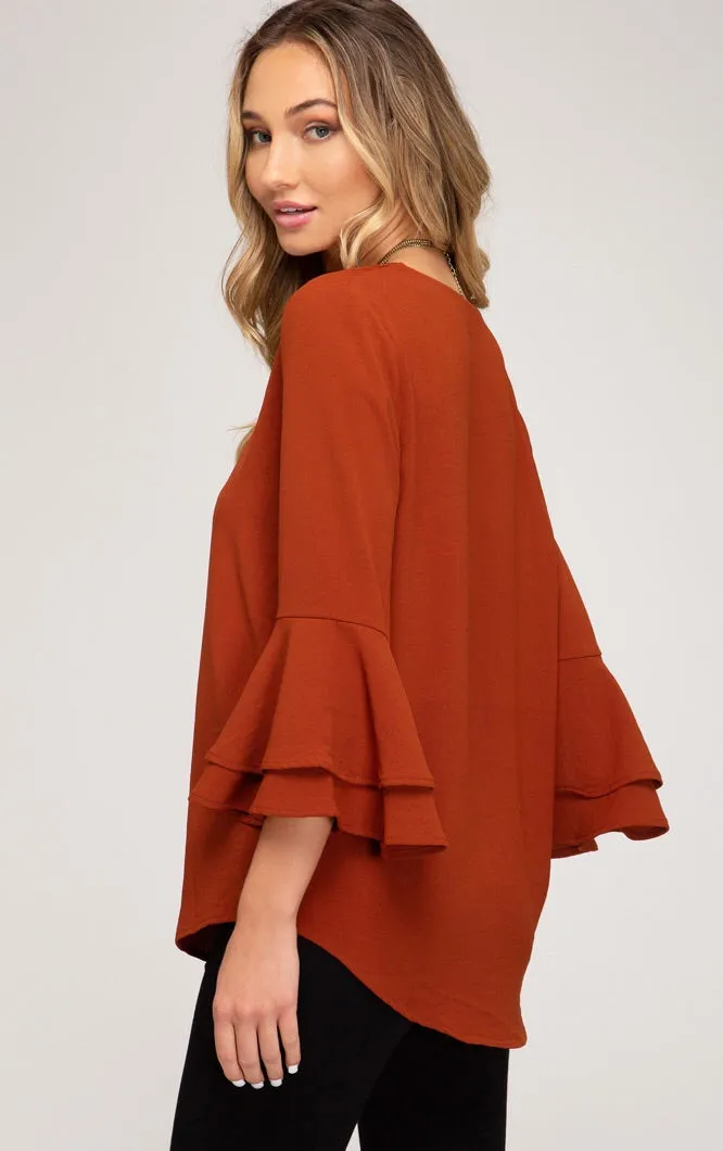 Clara Bell Sleeve Blouse