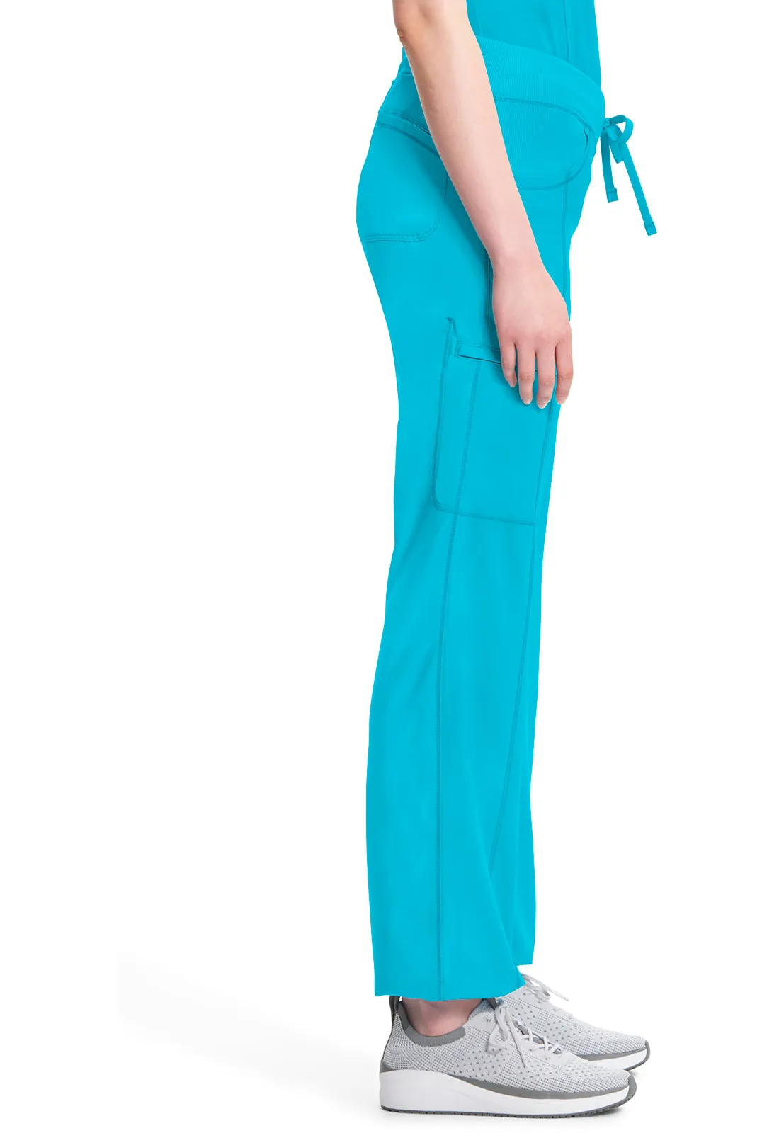 Classics 1123A Straight Leg Drawstring Pants Turquoise