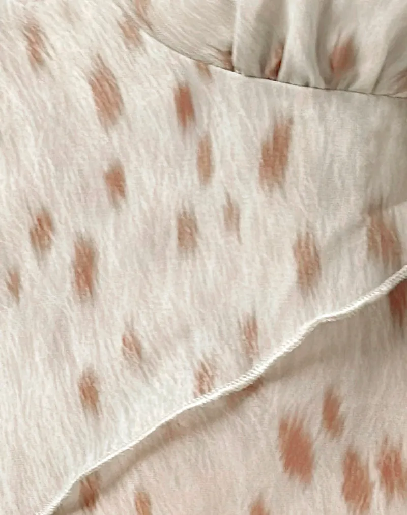 Cojira Top With Scarf in Bambi Ivory