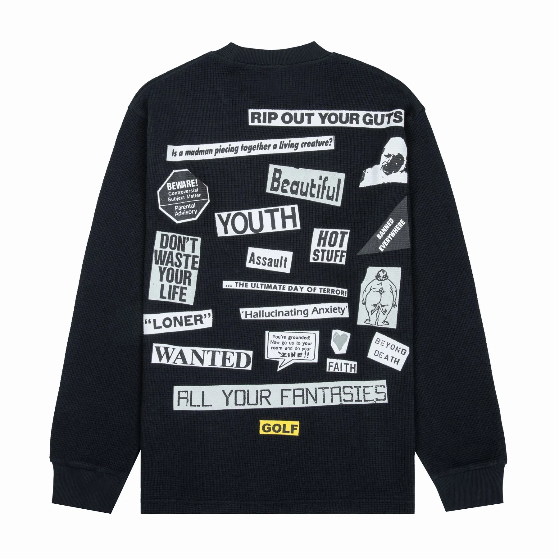 COLLAGE LONG SLEEVE THERMAL by GOLF WANG