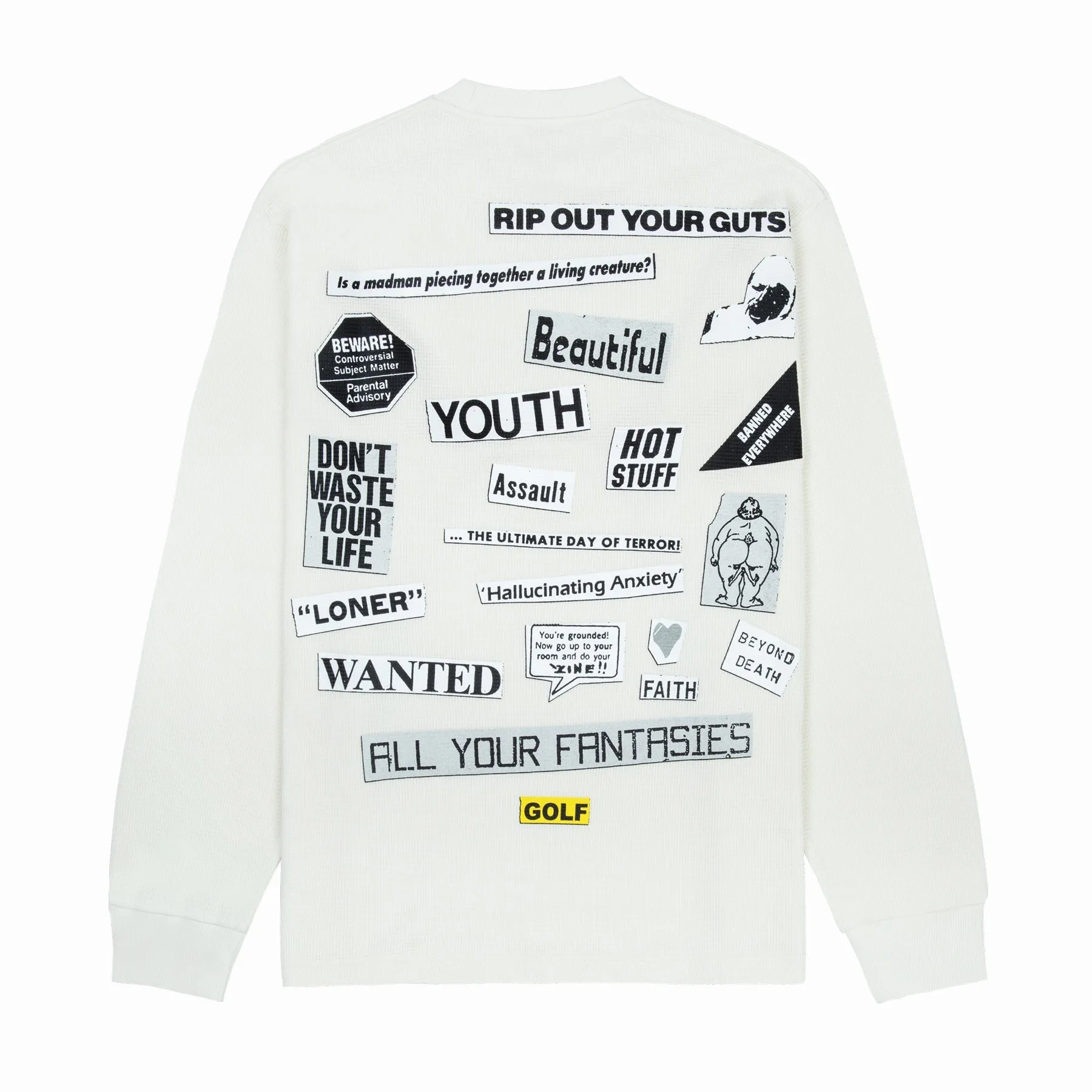 COLLAGE LONG SLEEVE THERMAL by GOLF WANG