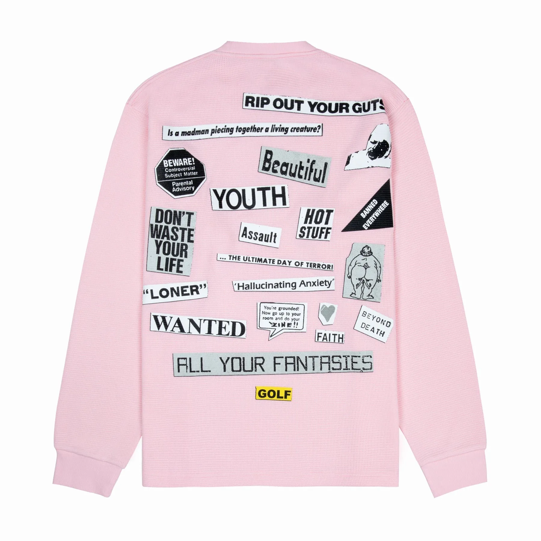 COLLAGE LONG SLEEVE THERMAL by GOLF WANG