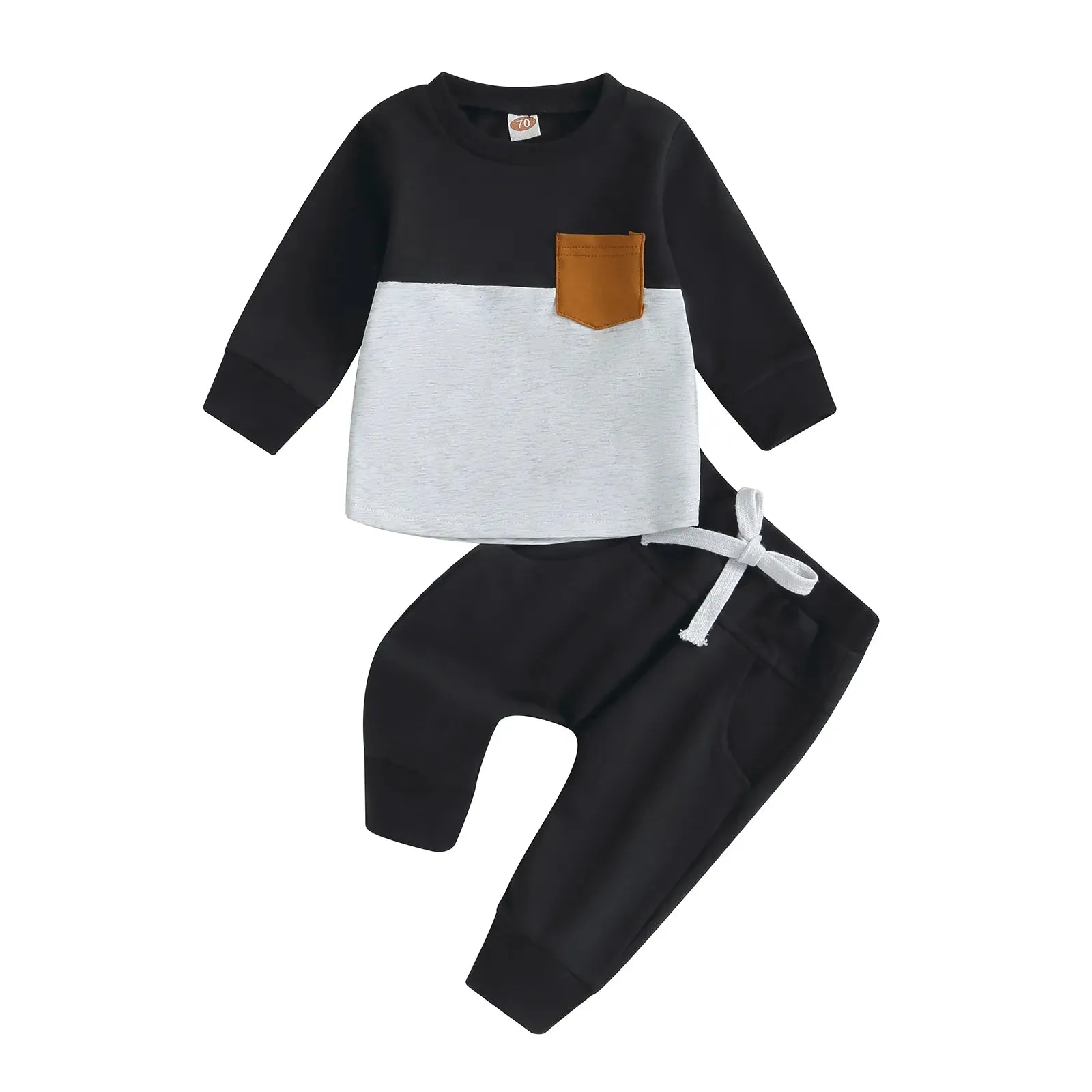 Contrast Colour Long Sleeve Tracksuits
