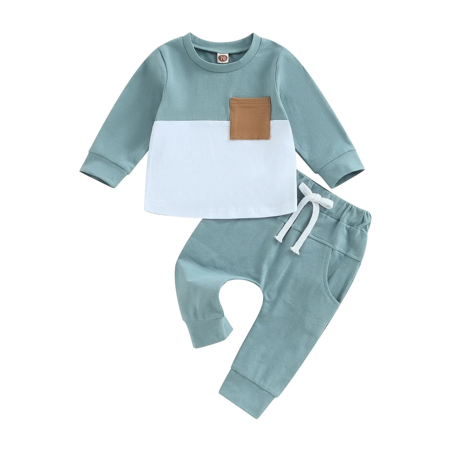 Contrast Colour Long Sleeve Tracksuits
