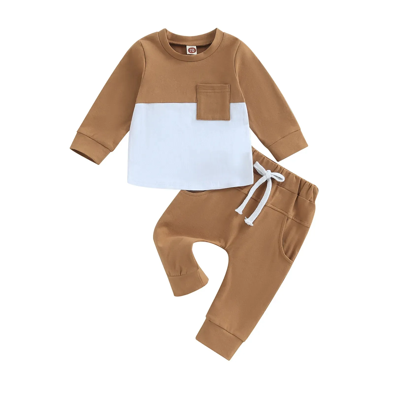Contrast Colour Long Sleeve Tracksuits