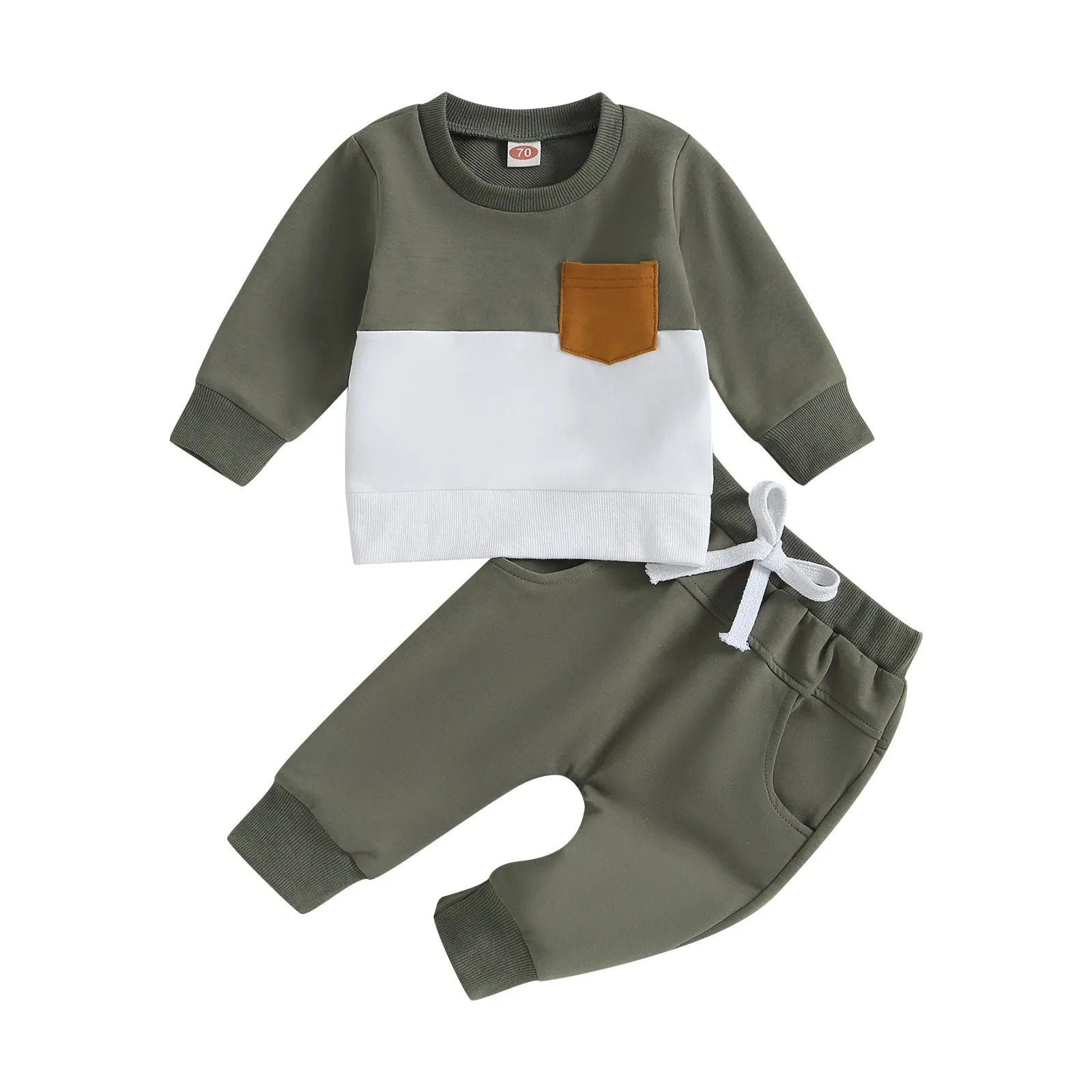 Contrast Colour Long Sleeve Tracksuits