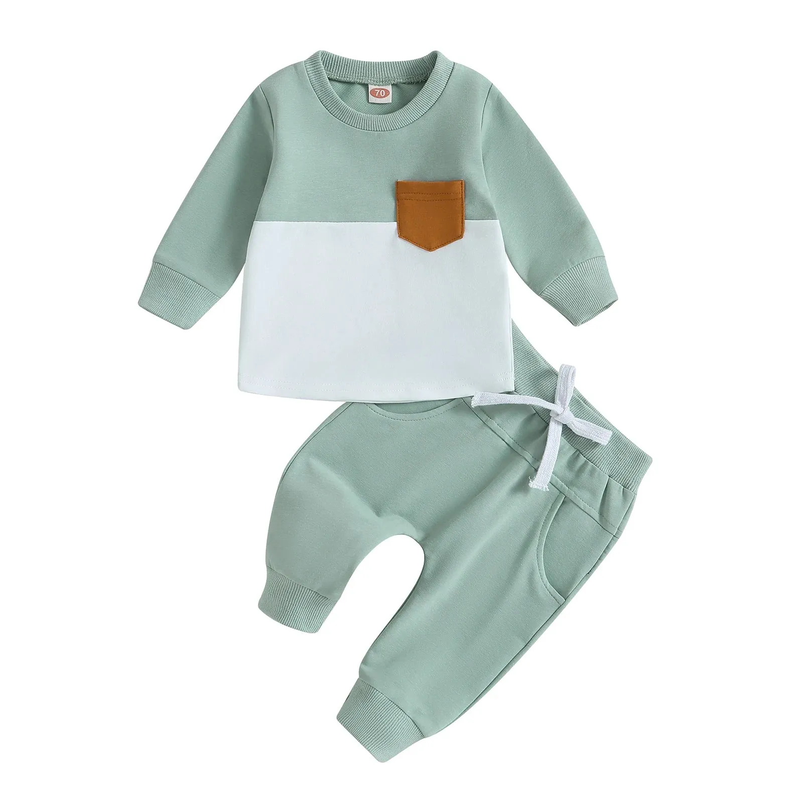 Contrast Colour Long Sleeve Tracksuits