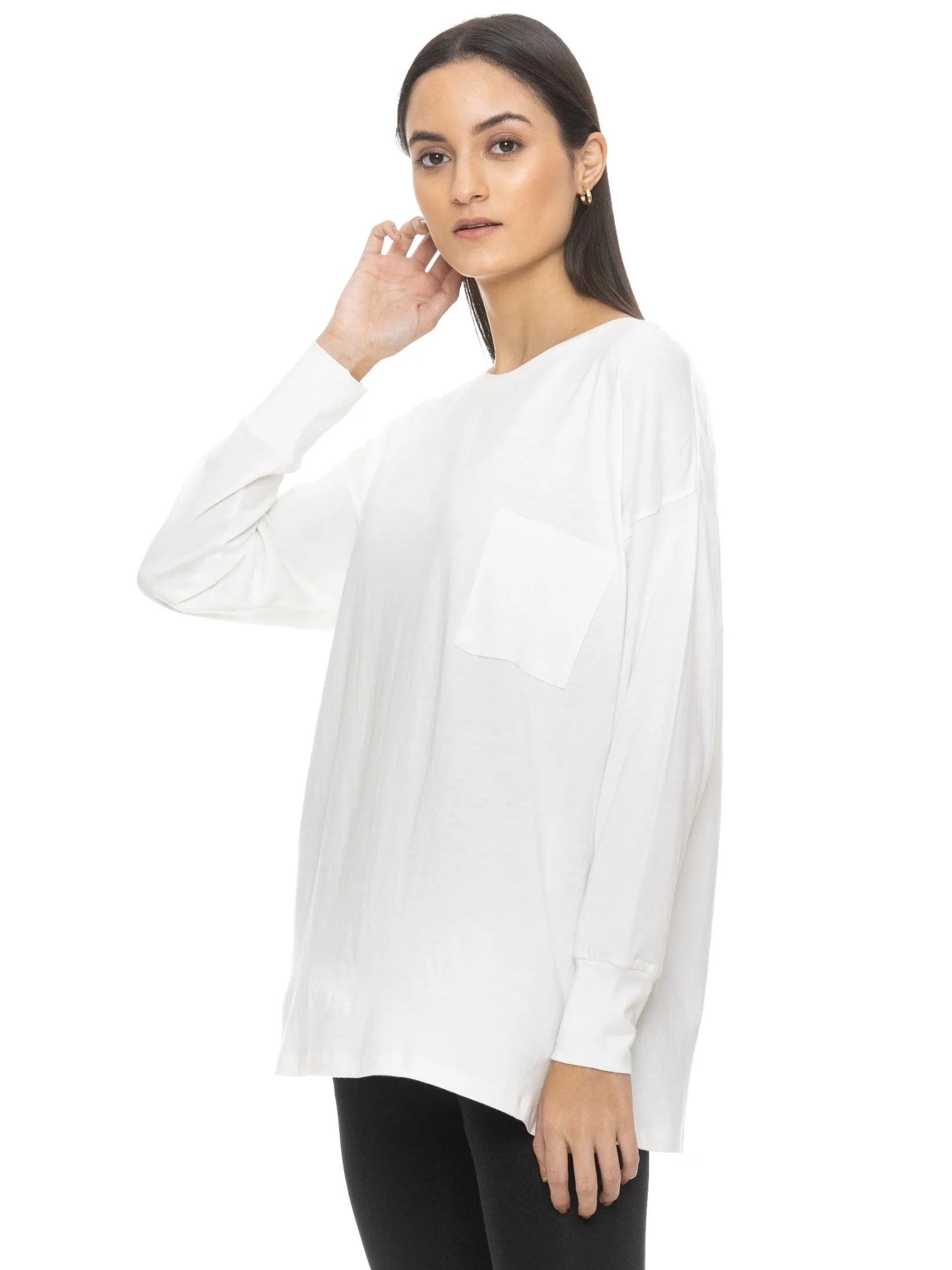 Cool Everybody Long Sleeve Tee (Off White)