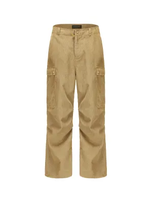 Copper Corduroy Cargo Pants