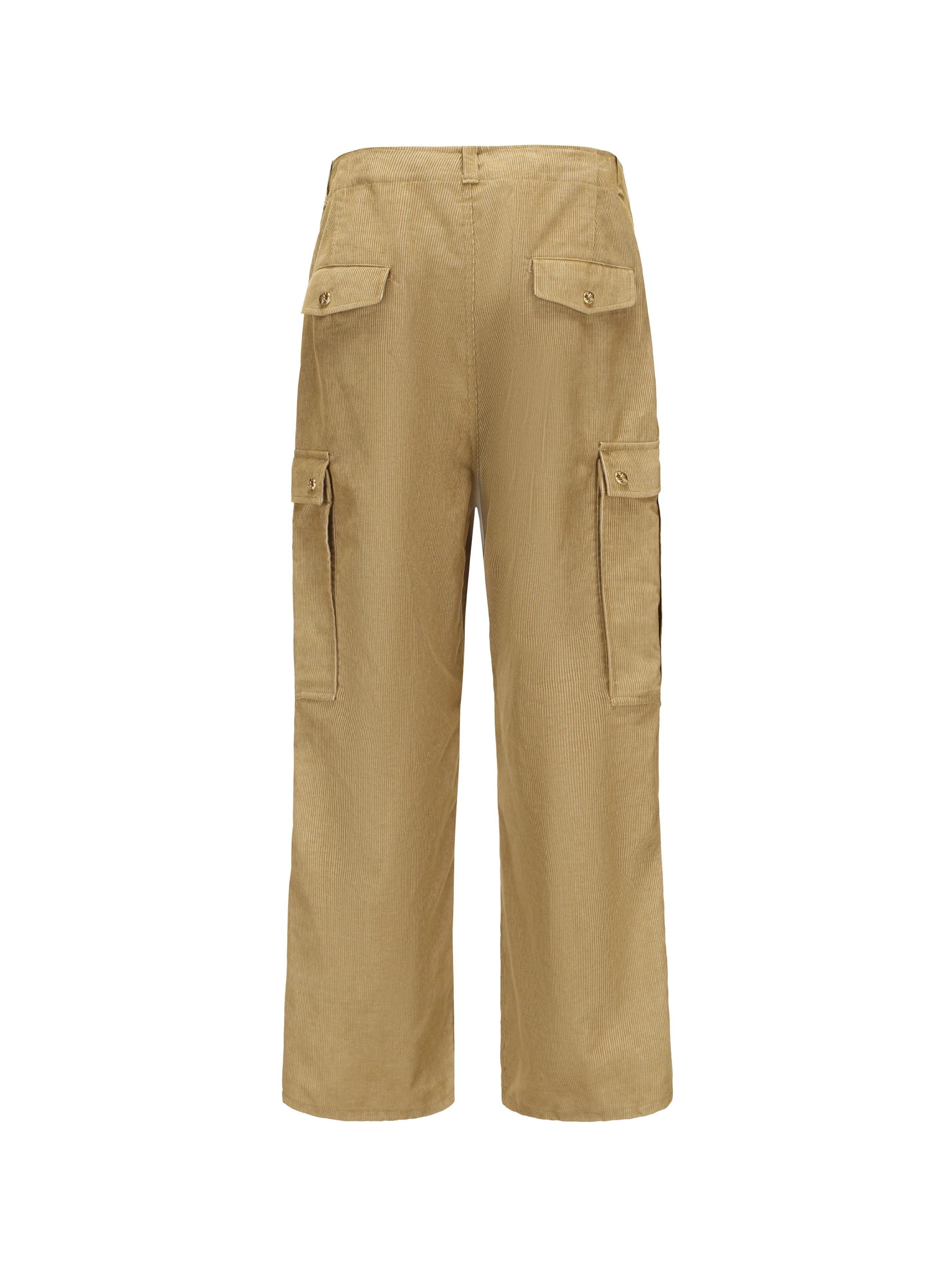 Copper Corduroy Cargo Pants
