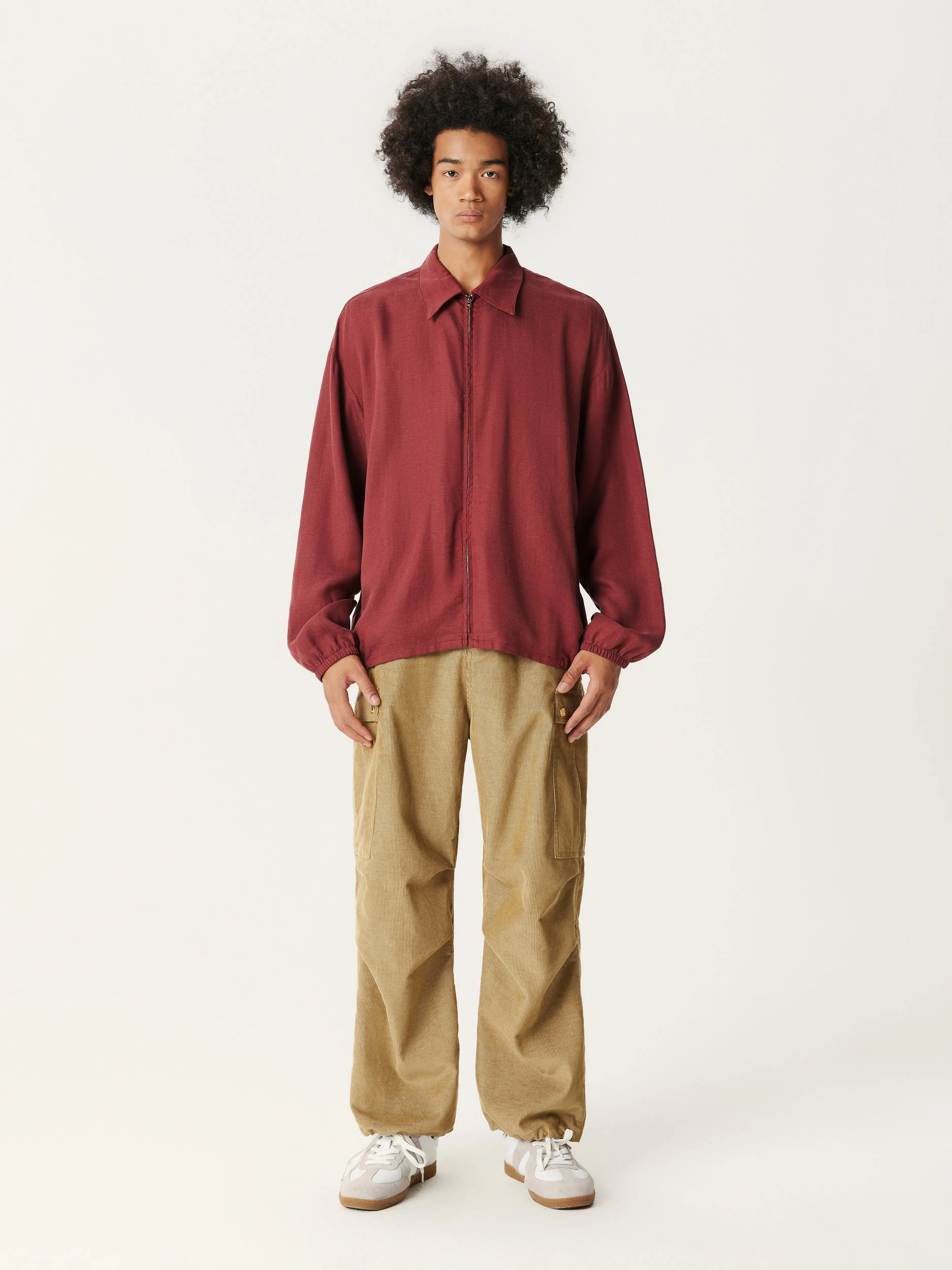 Copper Corduroy Cargo Pants
