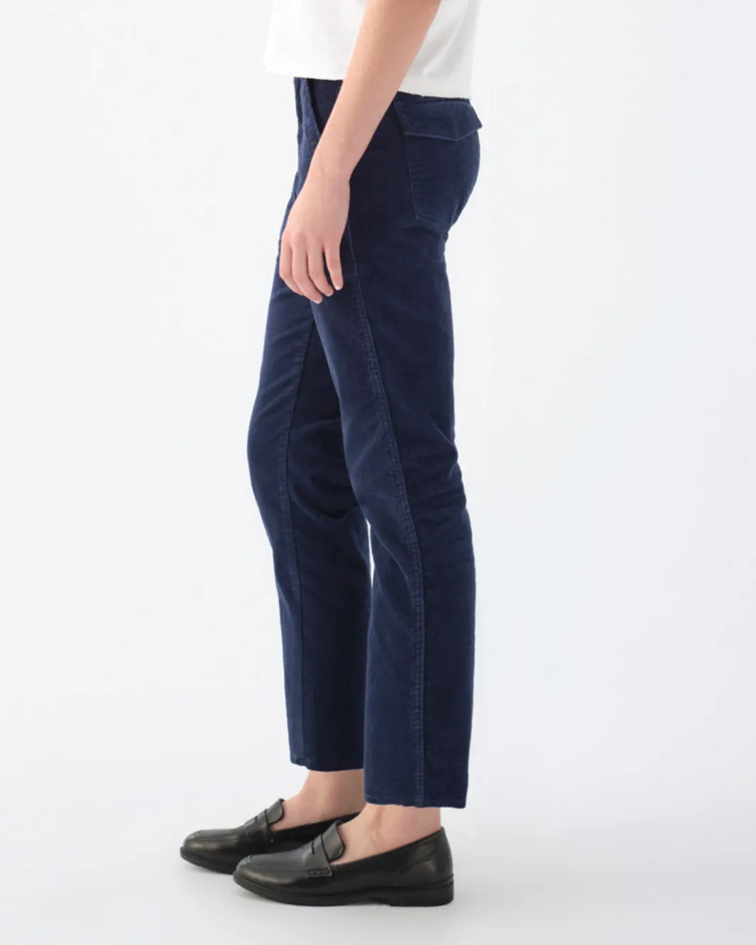 CORDUROY EASY ARMY TROUSER IN NEPTUNE