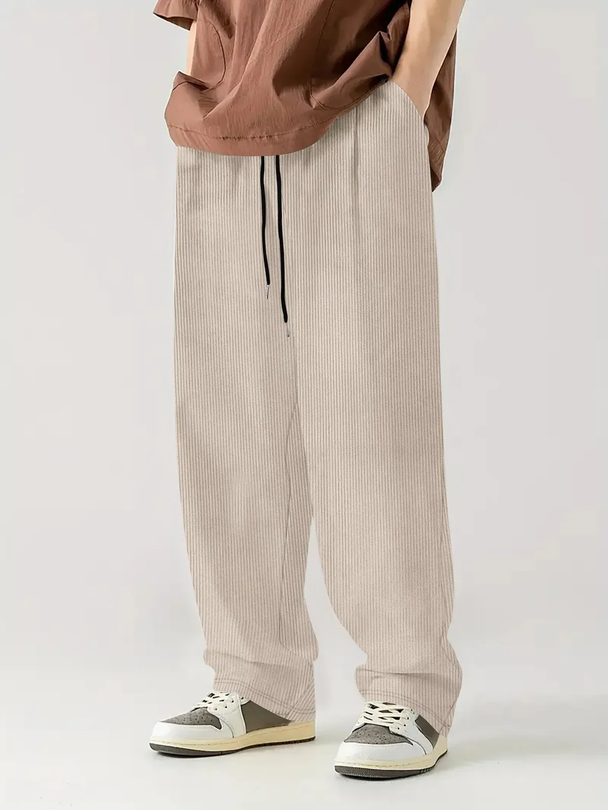 Corduroy Loose Straight Pants