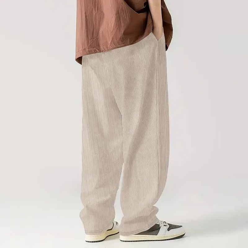 Corduroy Loose Straight Pants