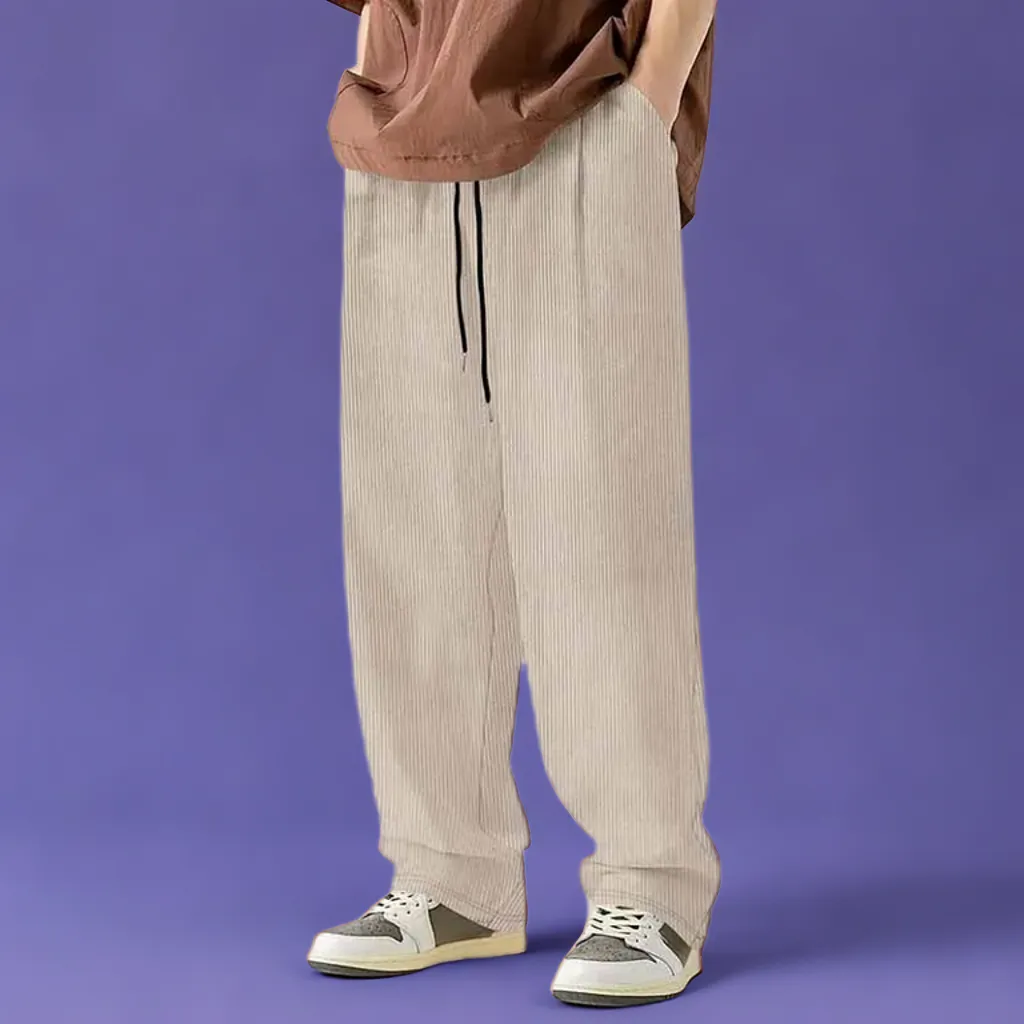 Corduroy Loose Straight Pants