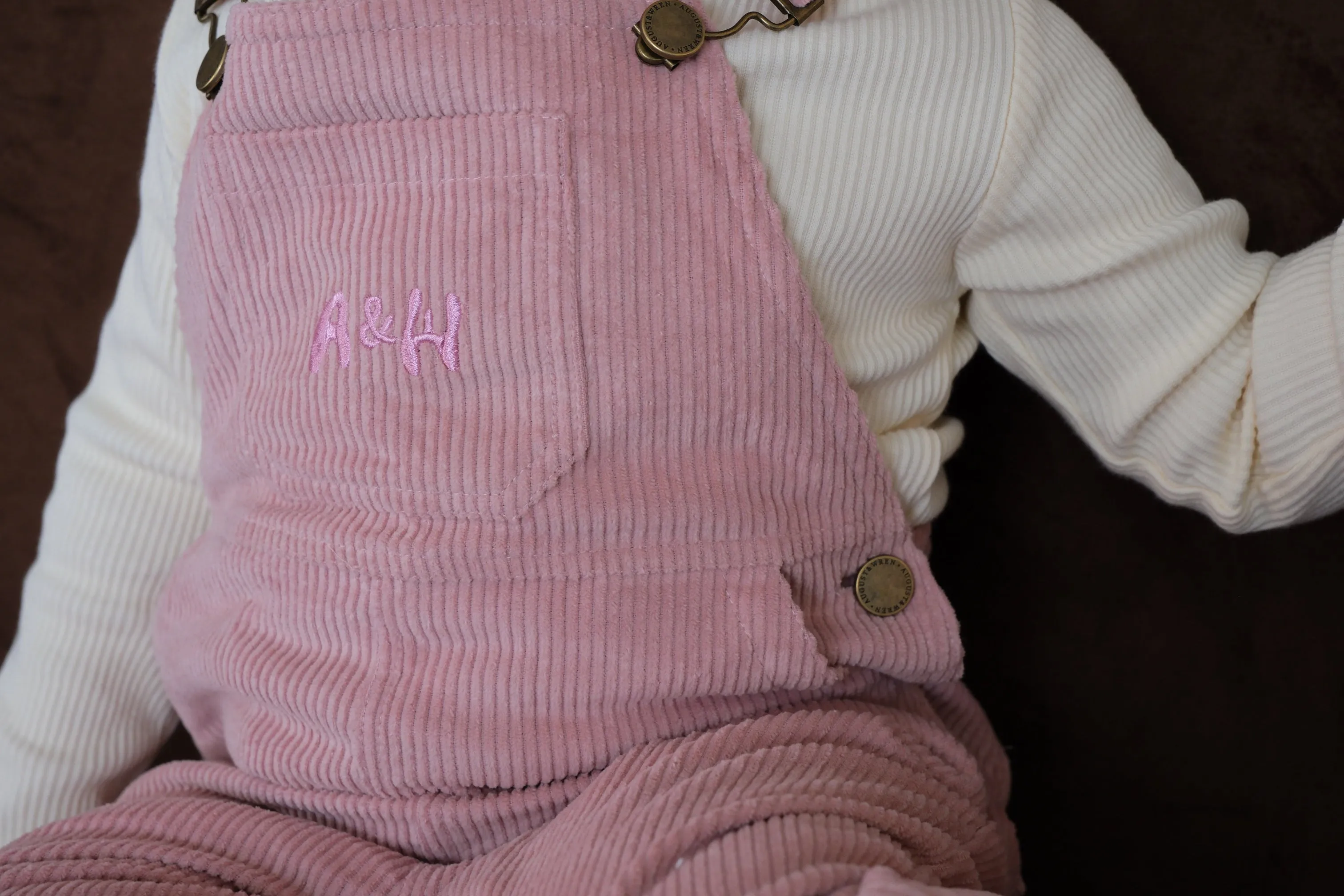 Corduroy Overalls | Pink