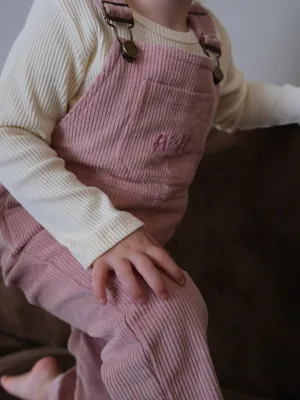 Corduroy Overalls | Pink