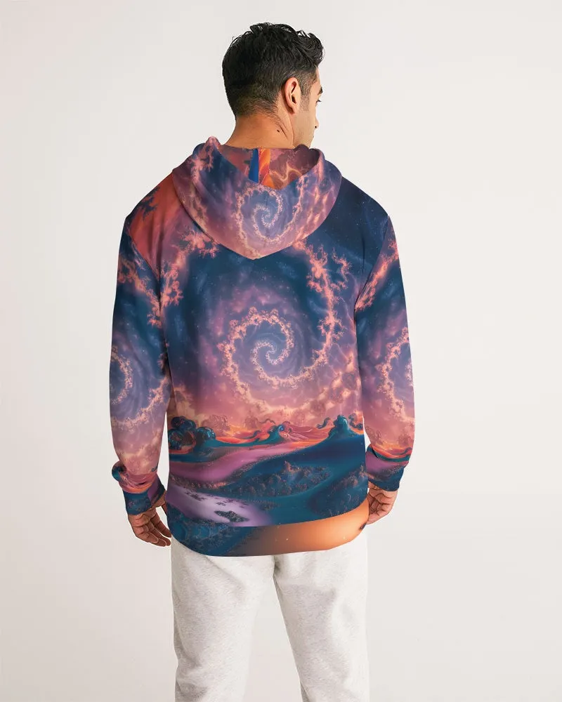 Cosmic Fractal Men's All-Over Print Hoodie