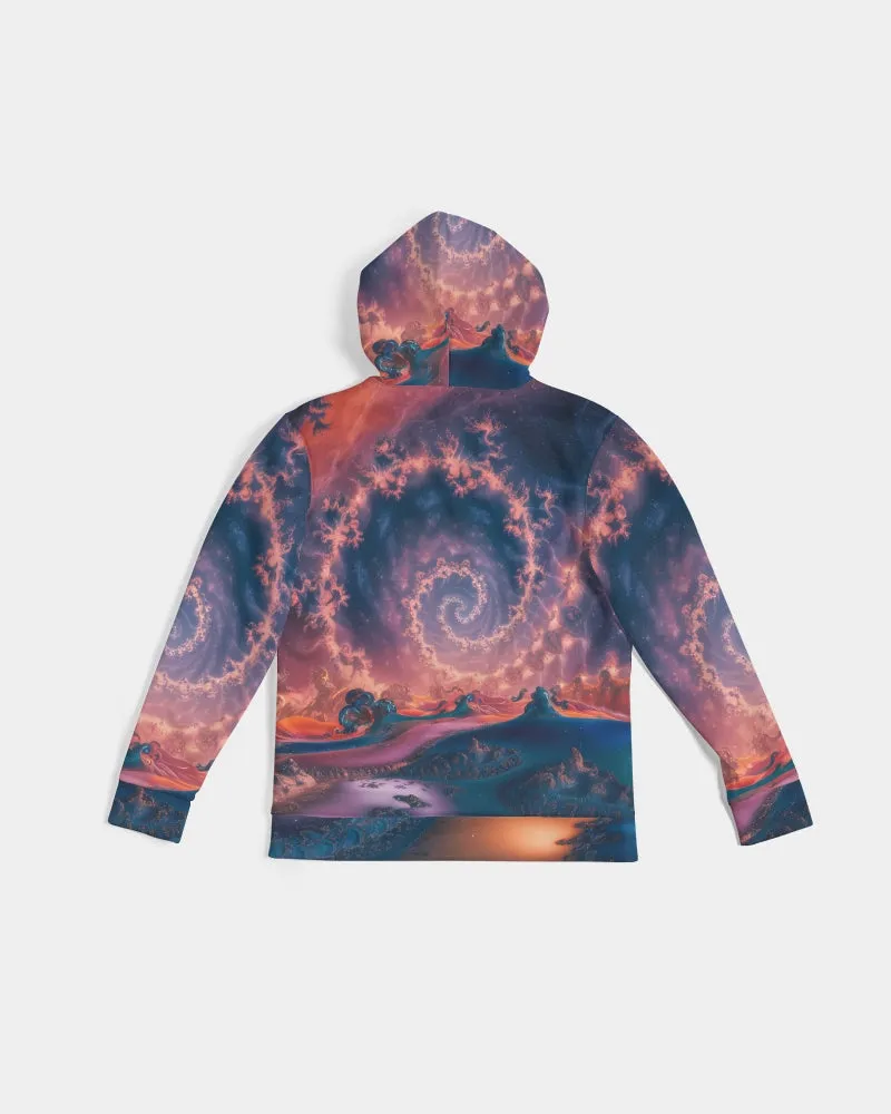 Cosmic Fractal Men's All-Over Print Hoodie