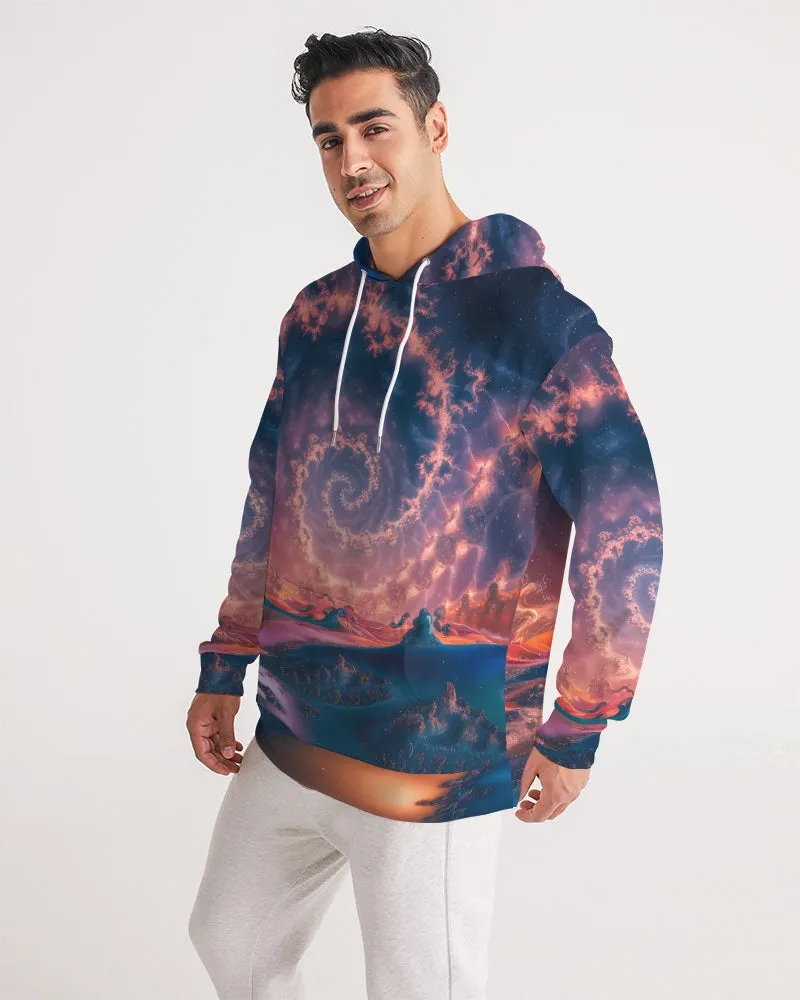Cosmic Fractal Men's All-Over Print Hoodie