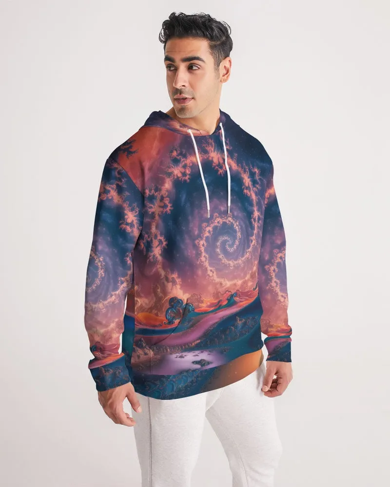 Cosmic Fractal Men's All-Over Print Hoodie