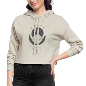 Cosmic Lotus Cropped Hoodie