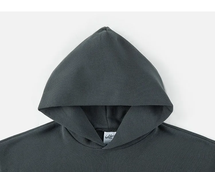Cotton Basic Drop Shoulder Hoodies