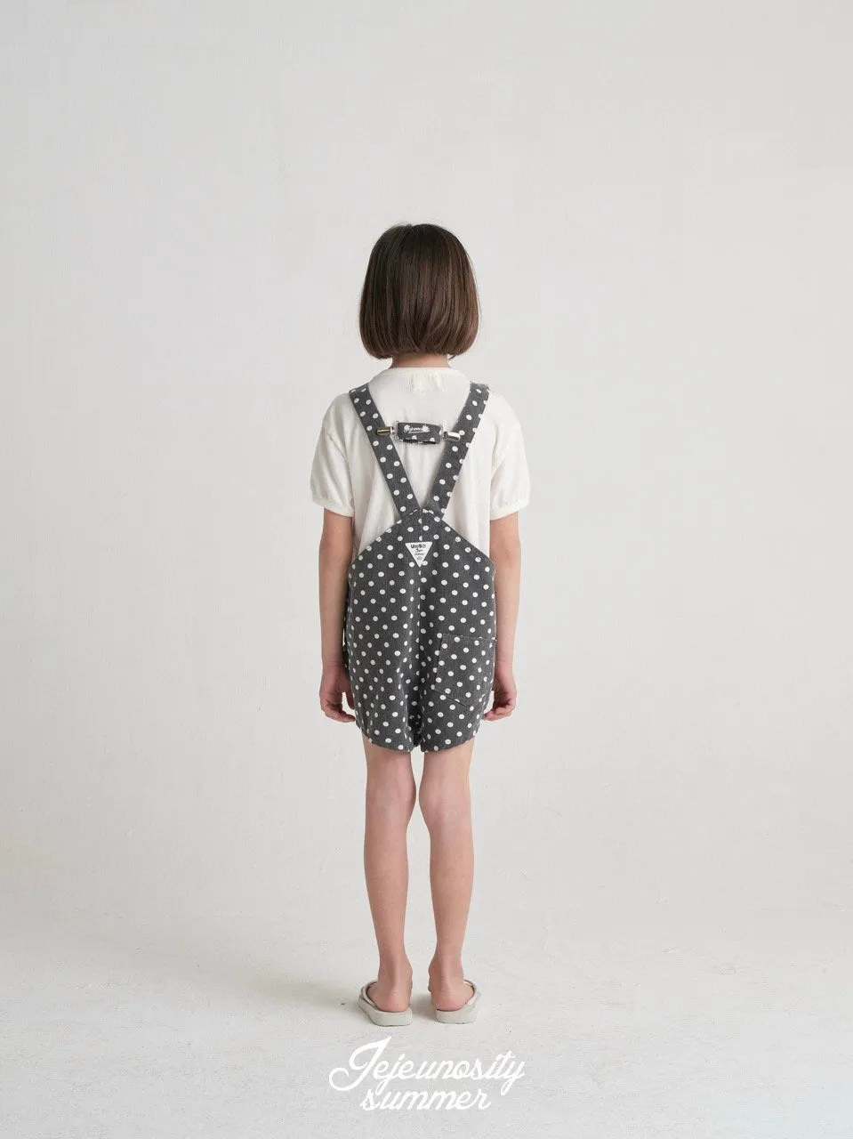 Cotton berry short overalls