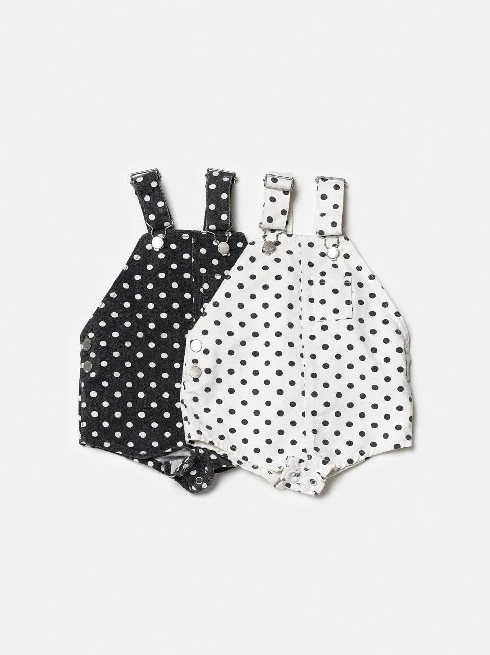 Cotton berry short overalls